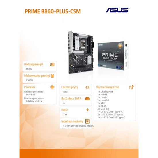 Płyta główna PRIME B860-PLUS-CSM 
