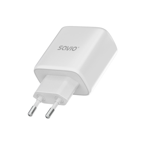 Ładowarka sieciowa LA-10 30W Quick Charge Power Delivery 3.0 Biała + Kabel