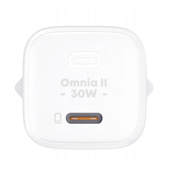 PA-B1L White Omnia II Mini ładowarka sieciowa 1xUSB-C PowerDelivery 30W 5A