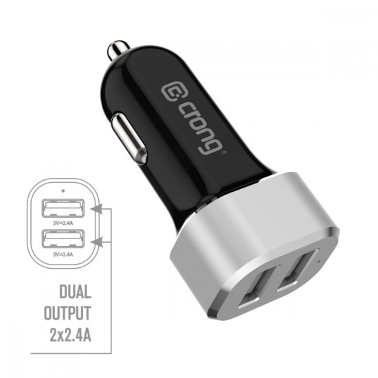 Ładowarka samochodowa Power Car Charger 24W - 2xUSB 2.4A