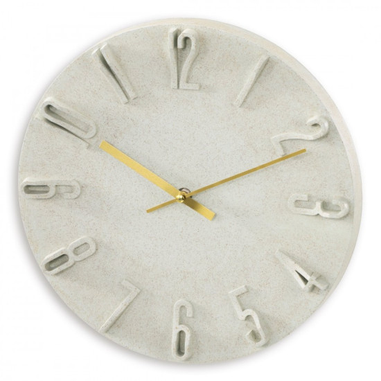 Zegar ścienny 30cm Corfu Beżowy 