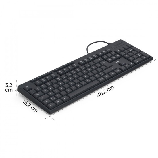 Klawiatura CK-200 przewodowa Czarna 