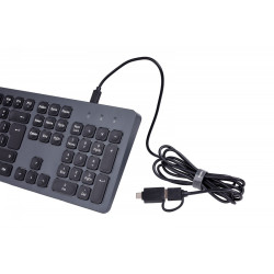 Klawiatura CK-400 przewodowa Czarno-szara 