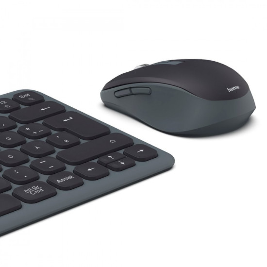 Zestaw klawiatura i mysz WKM-500 Czarno-szara