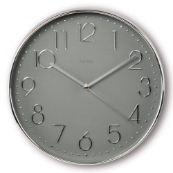 Zegar ścienny 30cm Corsica Srebrno-szary 