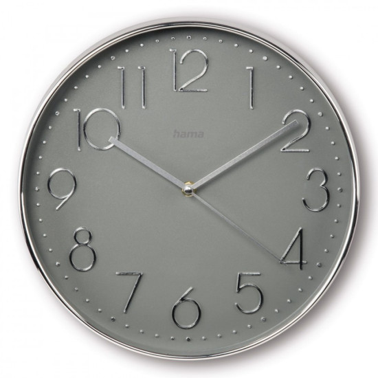 Zegar ścienny 30cm Corsica Srebrno-szary 