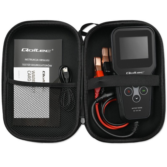 Cyfrowy tester akumulatora 3w1 z LCD | 6V | 12V | 24V | 30Ah-    200Ah 