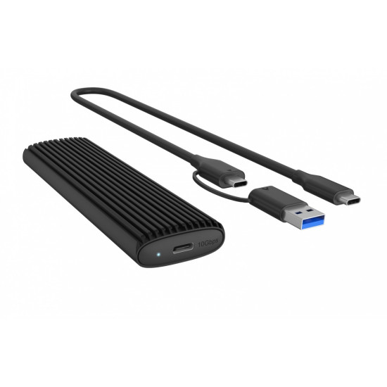Obudowa IB-1808MCT-CU31 M.2 NVMe/SATA M.2 SSD, USB 3.1 ( Gen 2 )M-Key 