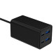Ładowarka uniwersalna 65W GaN 2xUSB-A 2xUSB-C szybkie ładowanie czarna 