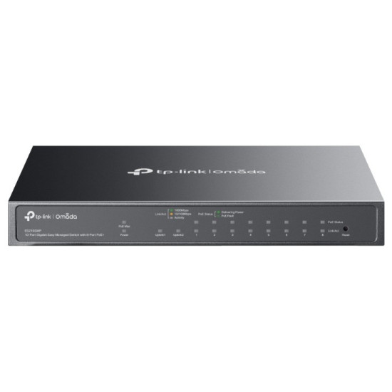Przełącznik ES210GMP Omada 10-Port Gigabit Easy Managed Switch with 8-Port PoE+