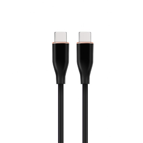 Kabel USB C(M) do USB C(M) 1.5M czarny