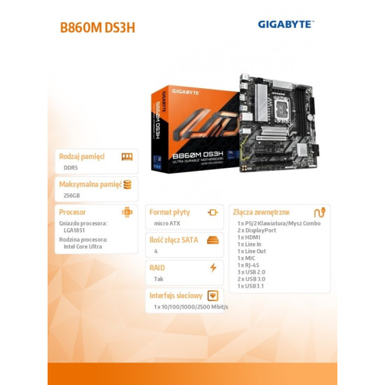Płyta główna B860M DS3H 
