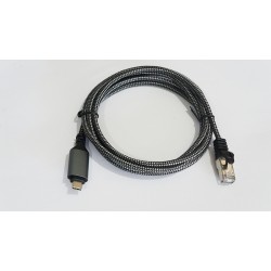 Kabel USB C - RJ-45 2 m  kat.6, 1 Gbit 
