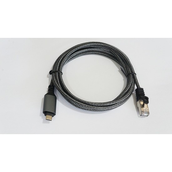 Kabel USB C - RJ-45 3 m  kat.6, 1 Gbit 