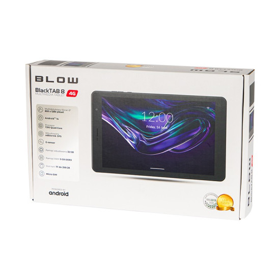 Tablet BlackTAB8 3/32GB 4G LTE 8 cali Czarny