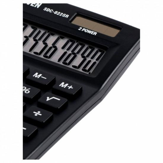 Kalkulator biurowy SDC022SR czarny 