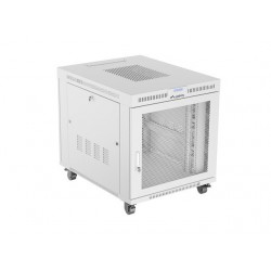 Szafa instalacyjna rack stojąca 19 cali 15U 800x1000 drzwi perforowane LCD szara (Flat pack)