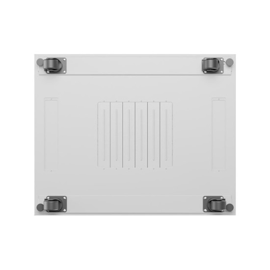 Szafa instalacyjna rack stojąca 19 cali 15U 800x1000 drzwi perforowane LCD szara (Flat pack)