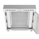 Szafa instalacyjna rack stojąca 19 cali 15U 800x1000 drzwi perforowane LCD szara (Flat pack)