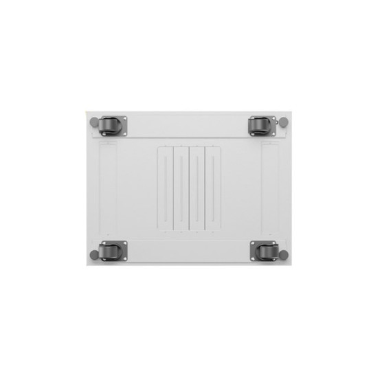 Szafa instalacyjna rack stojąca 19 cali 27U 600x800 drzwi perforowane LCD szara (Flat pack)