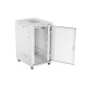 Szafa instalacyjna rack stojąca 19 cali 27U 800x1000 drzwi perforowane LCD szara (Flat pack)