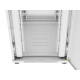 Szafa instalacyjna rack stojąca 19 cali 27U 800x1000 drzwi perforowane LCD szara (Flat pack)