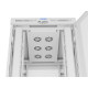 Szafa instalacyjna rack stojąca 19 cali 27U 800x1000 drzwi perforowane LCD szara (Flat pack)
