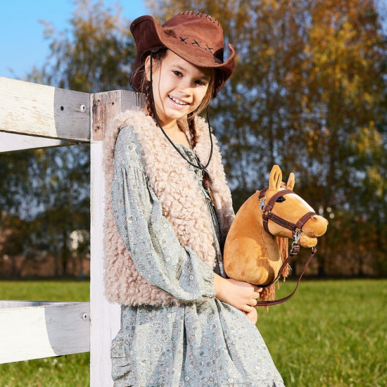 Koń na kiju Hobby Horse HOPPIHORSE A4 Chestnut - brąz, maść kasztanowata