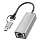 Adapter USB-A/-C do 2,5G Ethernet, szary 