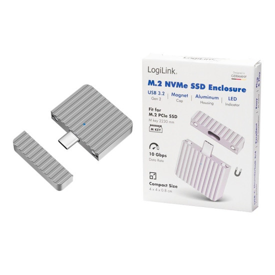 Micro kieszeń USB3.2 1x Gen2, USB-C, PCOe NVMe 