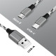 Kabel USB2.0 A/M do micro USB + USB-C, 1.2m 