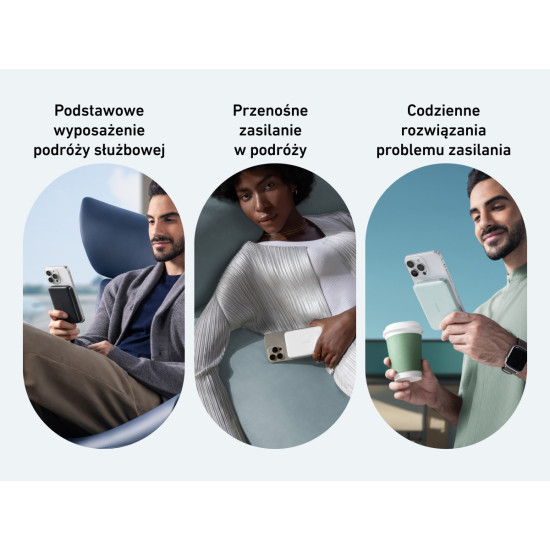 Powerbank indukcyjny MagGo 10000mAh biały