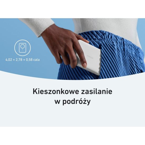 Powerbank indukcyjny MagGo 10000mAh biały