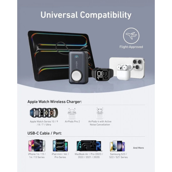 Powerbank Apple Watch MagGo 10000mAh czarny