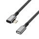 Kabel USB3.2 gen2 TypeC do USB-C/F, PD, 0.5m 