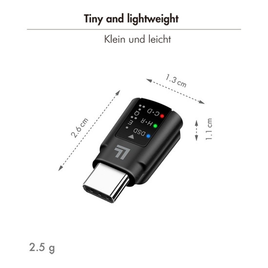 Adapter audio USB-C/M na 3.5mm/F, DAC, EQ 