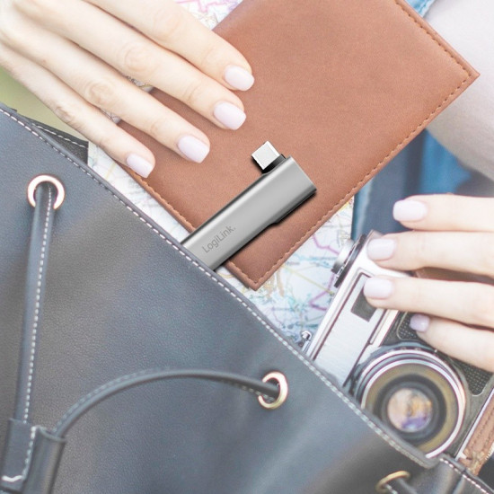 Smukły HUB USB-C do 1x USB-A 3.0 3xUSB-A 2.0 