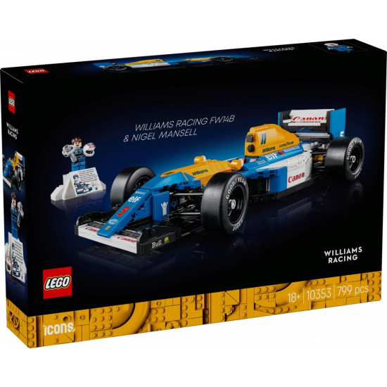 Klocki Icons 10353 Williams Racing FW14B i Nigel Mansell 