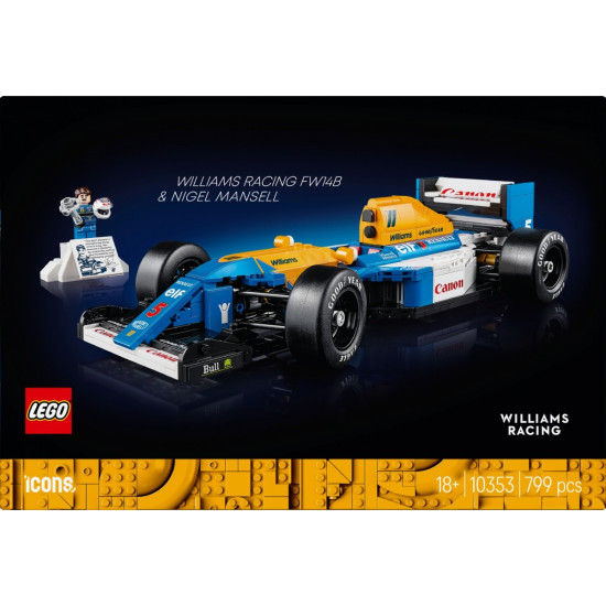Klocki Icons 10353 Williams Racing FW14B i Nigel Mansell 