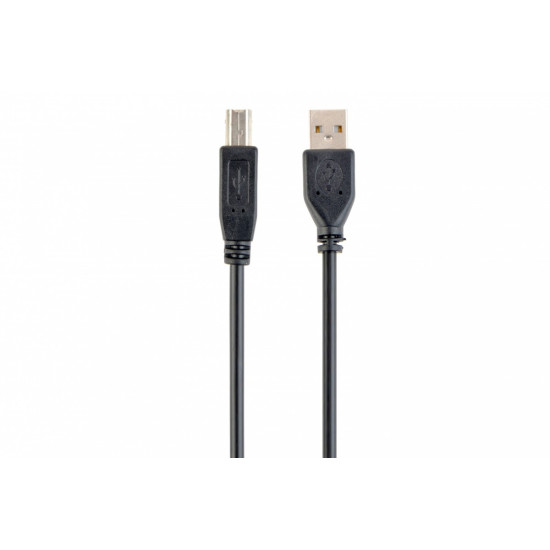 Kabel USB 2.0 typu AB AM-BM 1.8m czarny
