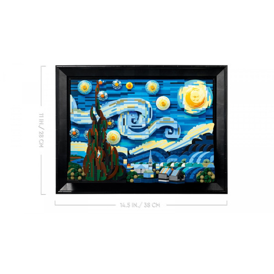 Klocki Ideas 21333 Gwiaździsta noc Vincenta van Gogha 