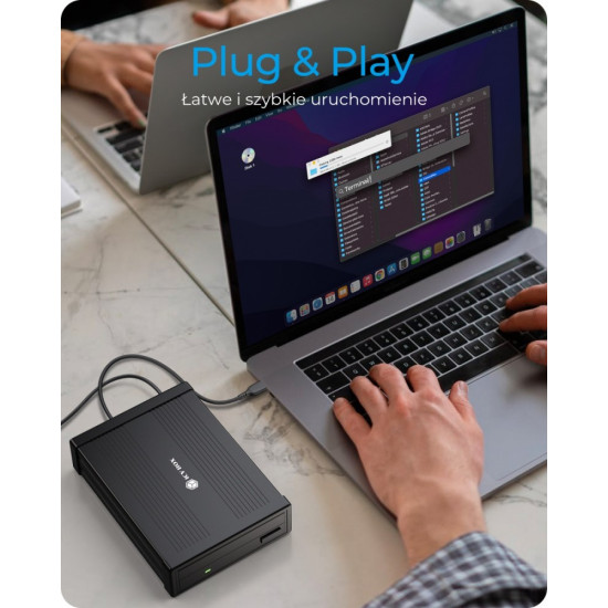 Obudowa ICY BOX IB-525-U3 1x 5,25 SATA DVD/Blue-Ray, czarna 