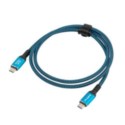 Kabel USB-C M/M USB4 1M 240W 8K 60HZ czarno-niebieski 