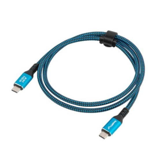 Kabel USB-C M/M USB4 1M 240W 8K 60HZ czarno-niebieski 