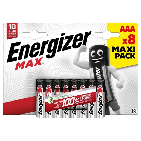 Baterie alkaliczne LR03/AAA blister 8szt. ENERGIZER MAX 