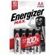 Baterie alkaliczne LR6/AA blister 4szt. ENERGIZER MAX 