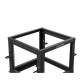 Open rack 19' 9U 600x600-1100 regulowany czarny 