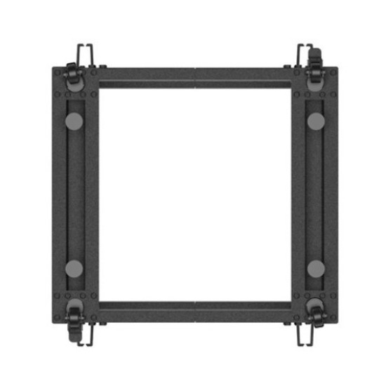 Open rack 19' 9U 600x600-1100 regulowany czarny 