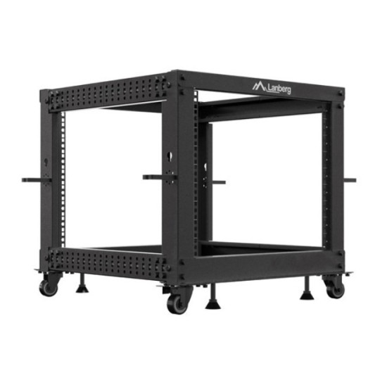 Open rack 19' 9U 600x600-1100 regulowany czarny 