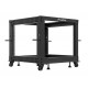 Open rack 19' 9U 600x600-1100 regulowany czarny 